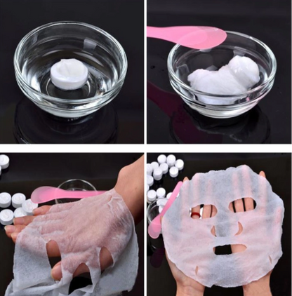 Compressed Facial Tablet Face Mask - 10Pcs