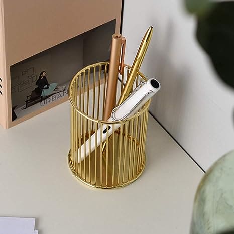 Iron Mesh Pen and Brush Holder
