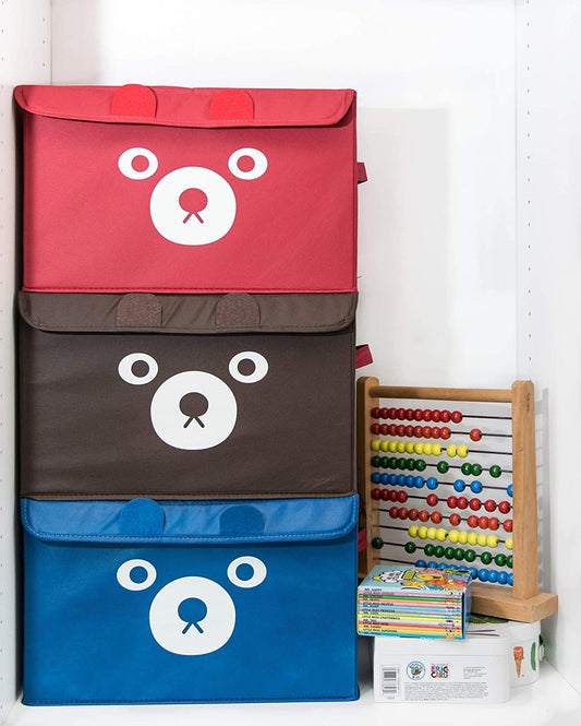 Cute Panda Design Folding Storage Box | Multipurpose Toy, Clothes & Accessories Organizer for Home, Office & Travel