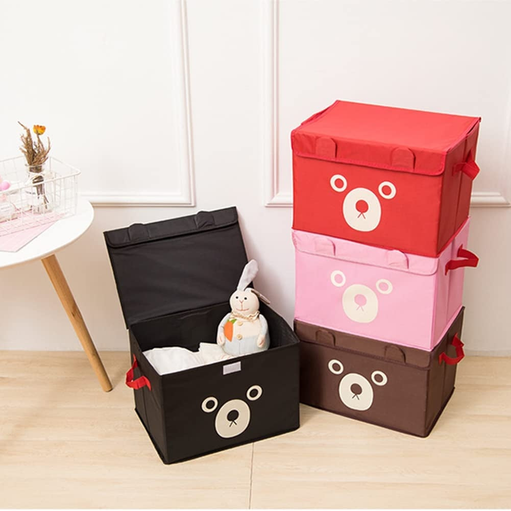 Cute Panda Design Folding Storage Box | Multipurpose Toy, Clothes & Accessories Organizer for Home, Office & Travel