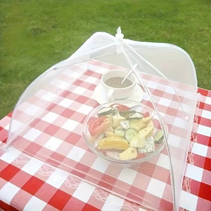 portable mesh food cover for picnic BBQ and outdoor use