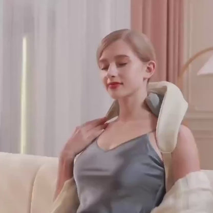 Rechargeable 6D Shoulder & Neck Massager – USB Powered, Real Hand Massage Feel