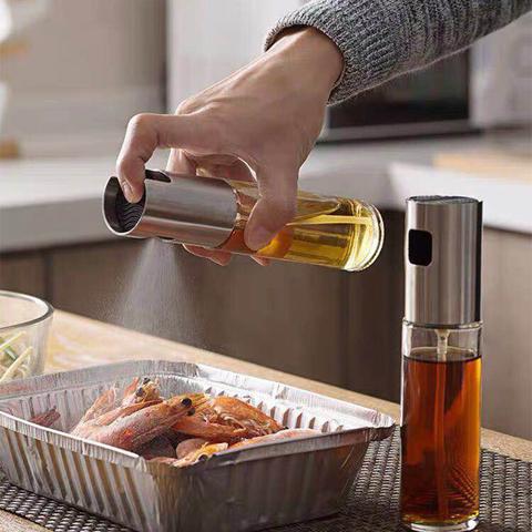 Glass Oil Spray Bottle Kitchen Tools Cooking Tools For BBQ ,Baking, Frying, Salad