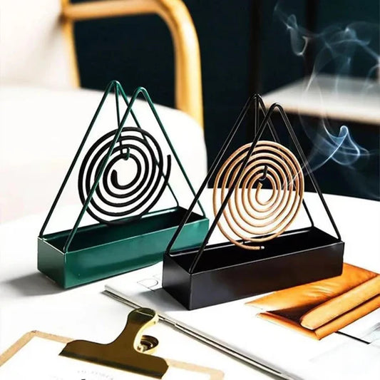 Creative Iron Mosquito Coil & Incense Holder Tray