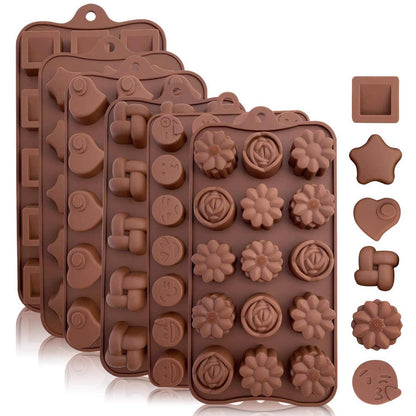 3D Non-Stick Silicone Chocolate Mold for Candy Making 1Pc