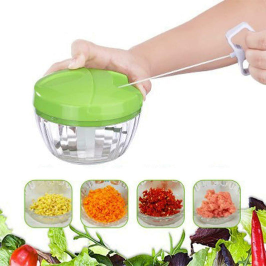 Quick Food Chopper Speedy Vegetable Cutter with Steel Blades