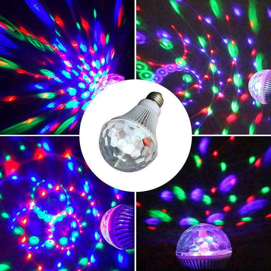 RGB Rotating Disco LED Bulb Party Home Decoration Light