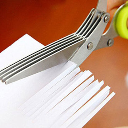 5-Layer Stainless Steel Herb & Vegetable Scissors