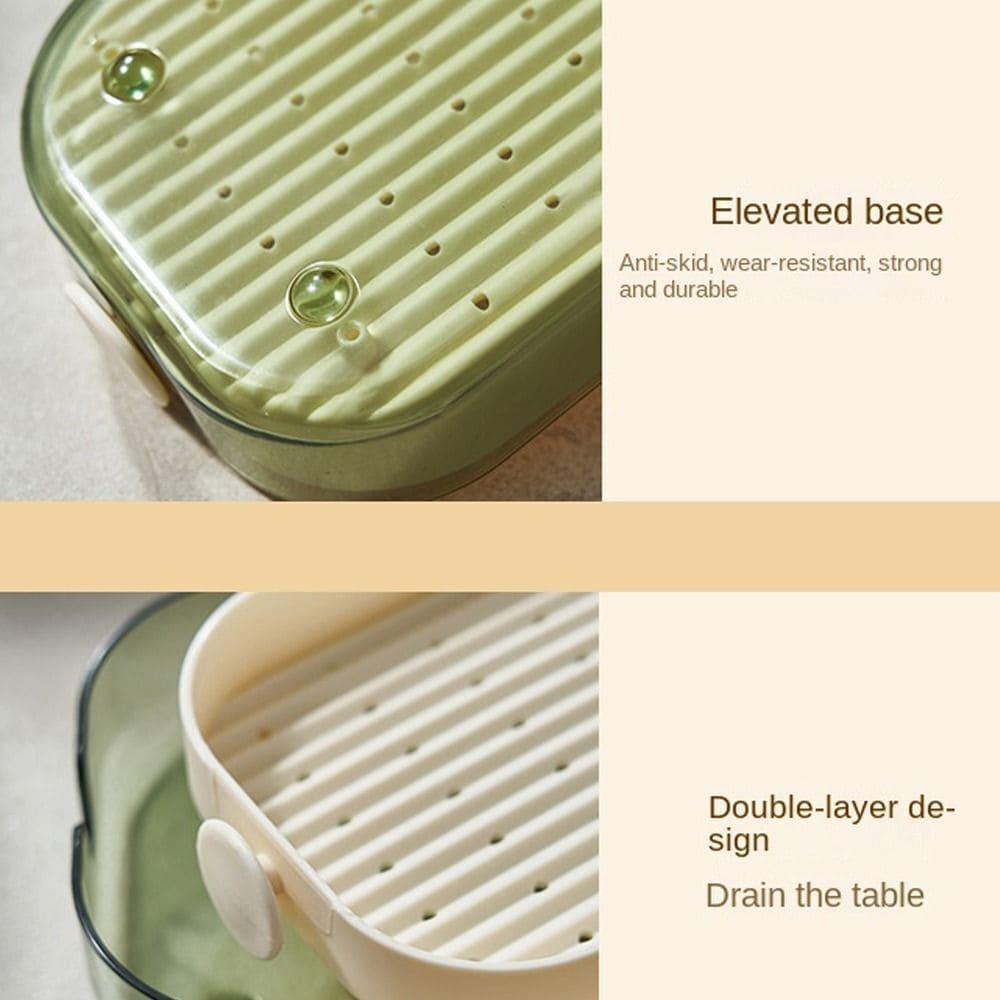Double Layer Soap Dish Holder for Sink Use