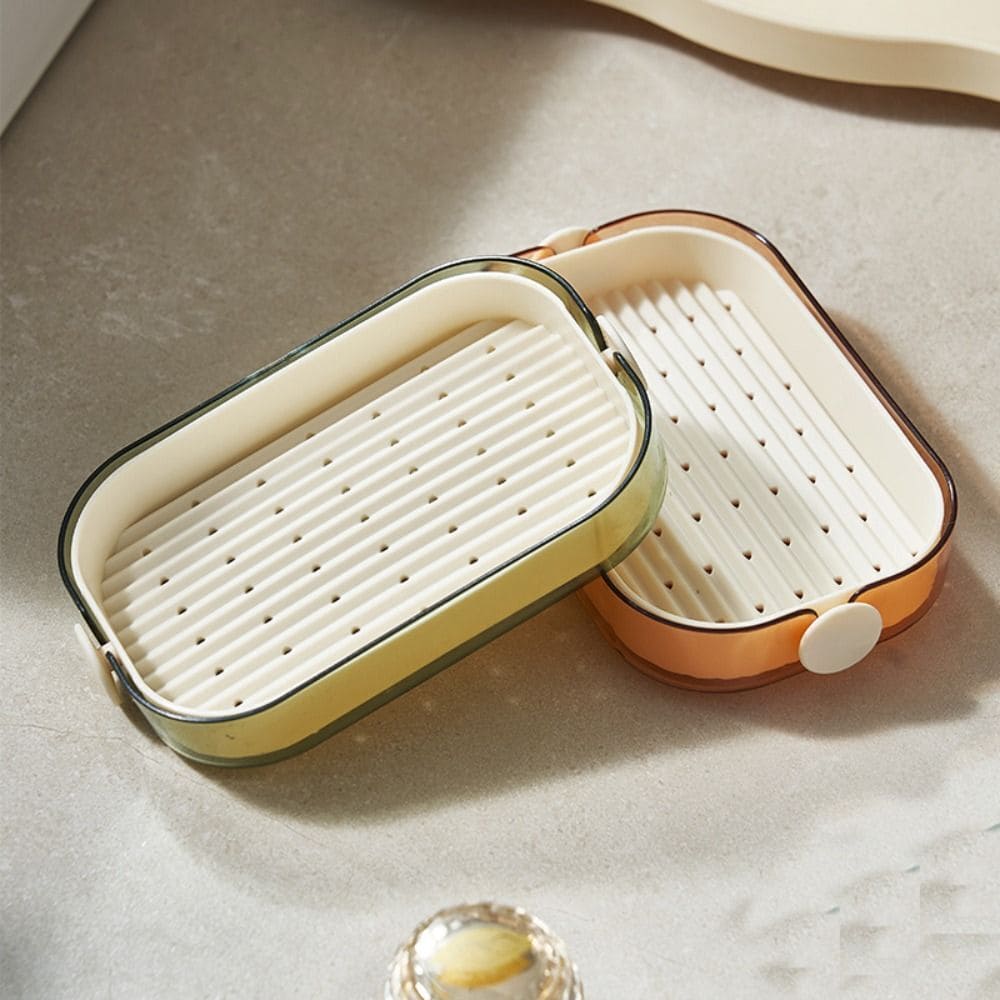Double Layer Soap Dish Holder for Sink Use
