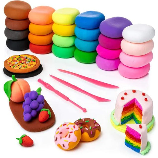 12 Color Air Dry Polymer Clay Kit with Tools DIY Kids Gift