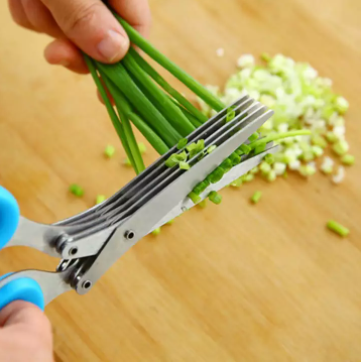 5-Layer Stainless Steel Herb & Vegetable Scissors