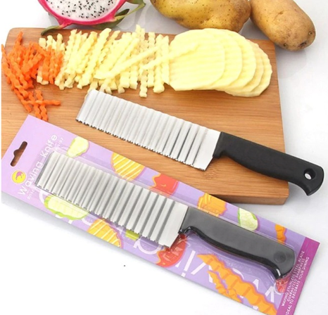 Stainless Steel Potato Wavy Cutter Vegetable Carrot Slicer Knife Kitchen Tools