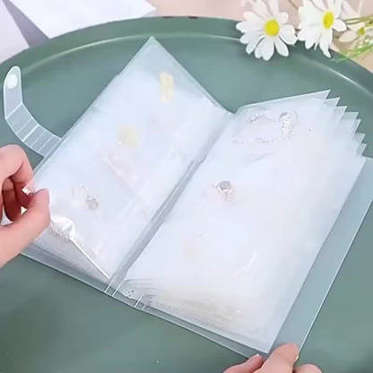 84 Grid Jewelry Organizer Book with Portable Storage Compartments