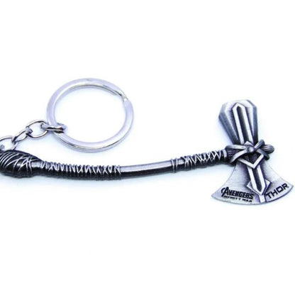 Pack of 2 Thor Hammer and Stormbreaker Axe Keychain Marvel Lovers