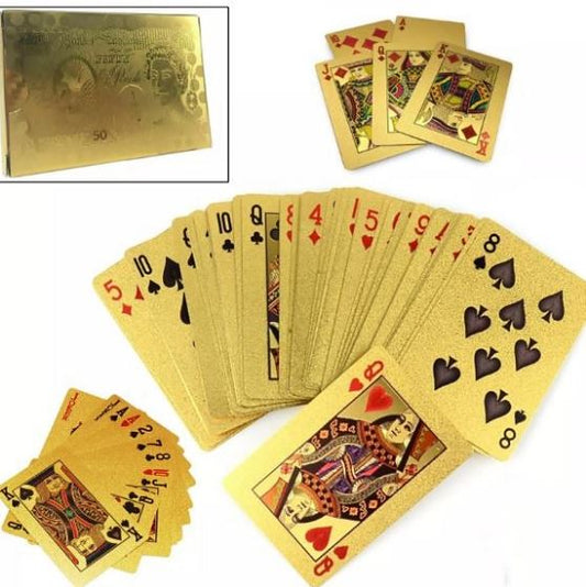 Golden Playing Cards Deck for Parties & Games
