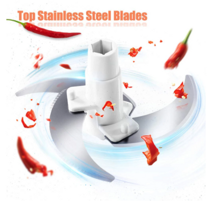 Mini Food Chopper Manual 2 Blades Powerful Meat Grinder Kitchen Gadgtes