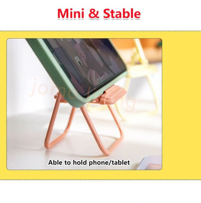 Cute Chair Shape Foldable Mobile Phone Holder Stand 1PC