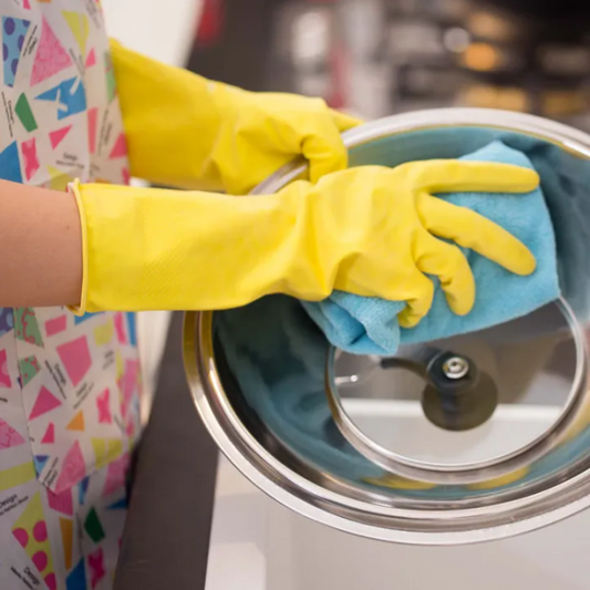 Waterproof Reusable Rubber Gloves for Dish Washing - 1Pair