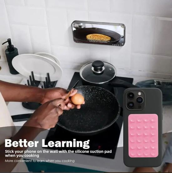 Silicone Self-Adhesive Anti-Slip Mobile Suction Holder Accessories