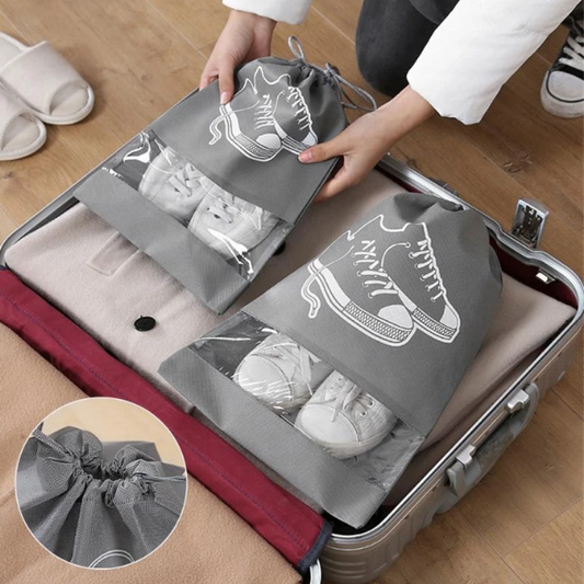 Waterproof Shoe Organizer Bag Dustproof Drawstring Storage 1Pc